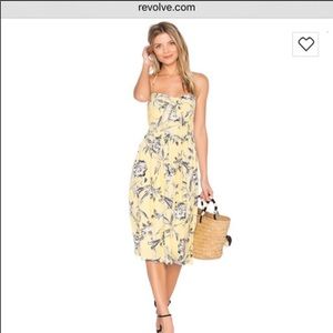 Yellow floral dress